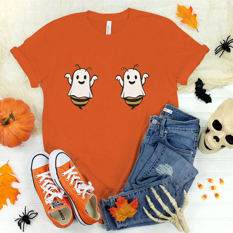 (Premium T-shirt)Fashion T-Shirt Halloween Boo Bee Print Designed Summer Tops Tees
(Premium T-shirt)Fashion T-Shirt Halloween Boo Bee Print Designed Summer Tops Tees
