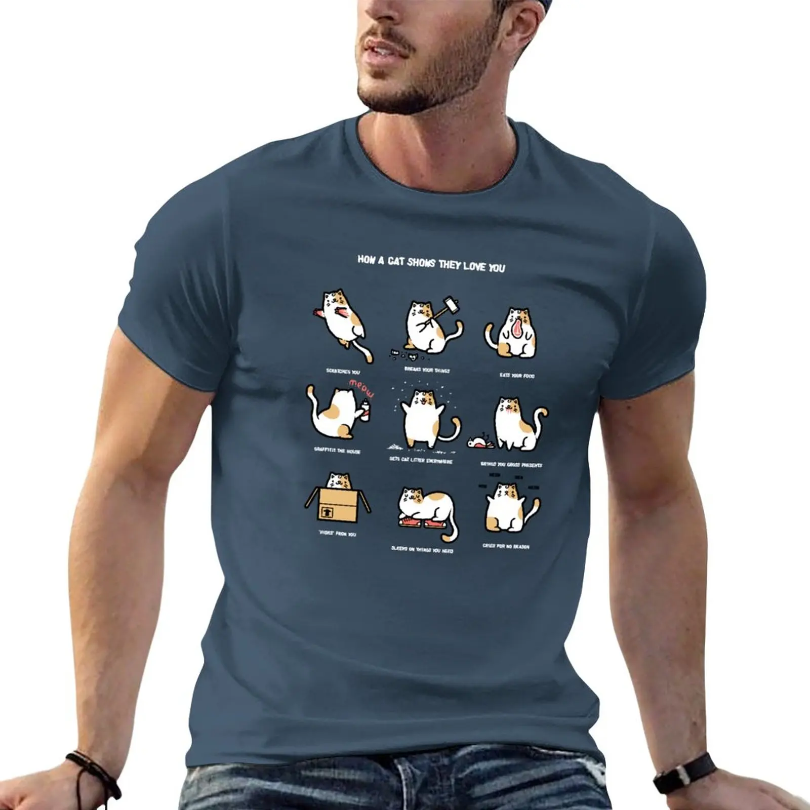 Cat love T-Shirt aesthetic clothes korean fashion blacks anime black t-shirts for men
Cat love T-Shirt aesthetic clothes korean fashion blacks anime black t-shirts for men
