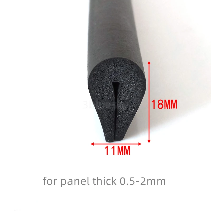 

EPDM Резиновая поролоновая уплотнительная губка u-образная полоса стеклянная Металлическая Автомобильная деревянная панель кромка Encloser Shield 18x11 мм черный