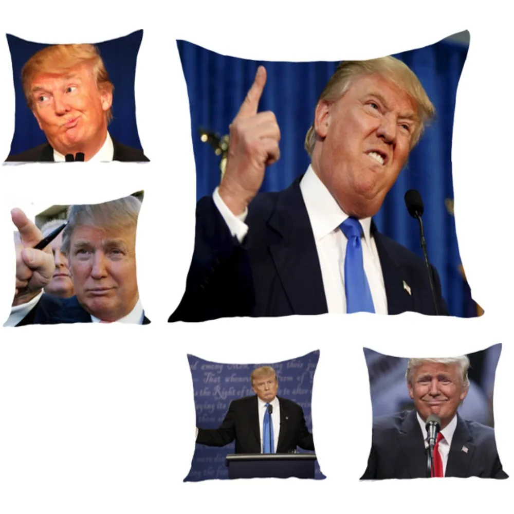 

Trump Pillowcase Decoration Square Room Living Room Pillow Cojines 45x45 50x50 35x35 40x40 Cushion Cover Sofa Table Accessories