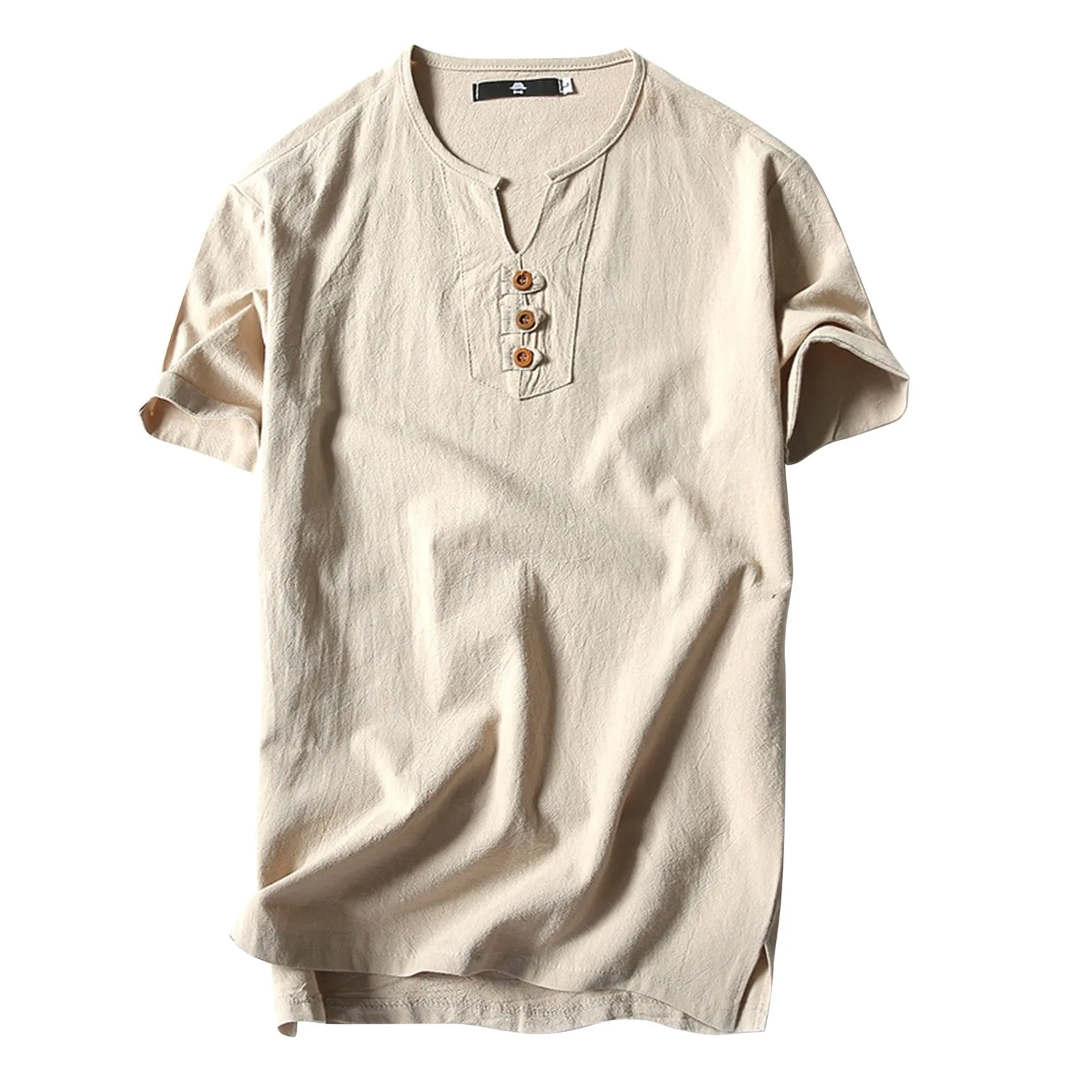 Mens Vintage Tee Shirt Summer Solid Color Round Neck Short Sleeve Loose T-Shirt Holiday Beach Button Casual Pollover Tshirt Male
Mens Vintage Tee Shirt Summer Solid Color Round Neck Short Sleeve Loose T-Shirt Holiday Beach Button Casual Pollover Tshirt Male