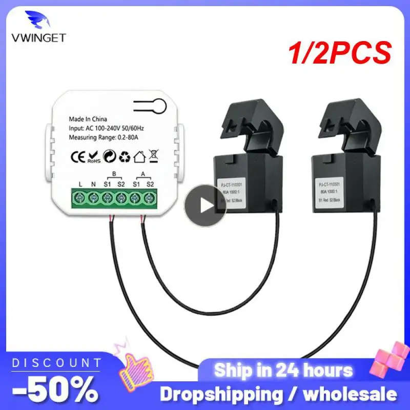 1/2 шт., двухсторонний измеритель энергии Tuya, Wi-Fi, 1/2 каналов
1/2 шт., двухсторонний измеритель энергии Tuya, Wi-Fi, 1/2 каналов