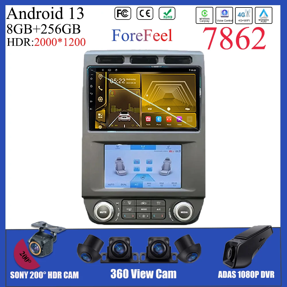 Car Dash Cam Android 13 For Ford F150 2015-2021 Auto Radio GPS Navigation Stereo Player 5G DVD Multimedia QLED 7862 CPU WIFI BT
Car Dash Cam Android 13 For Ford F150 2015-2021 Auto Radio GPS Navigation Stereo Player 5G DVD Multimedia QLED 7862 CPU WIFI BT