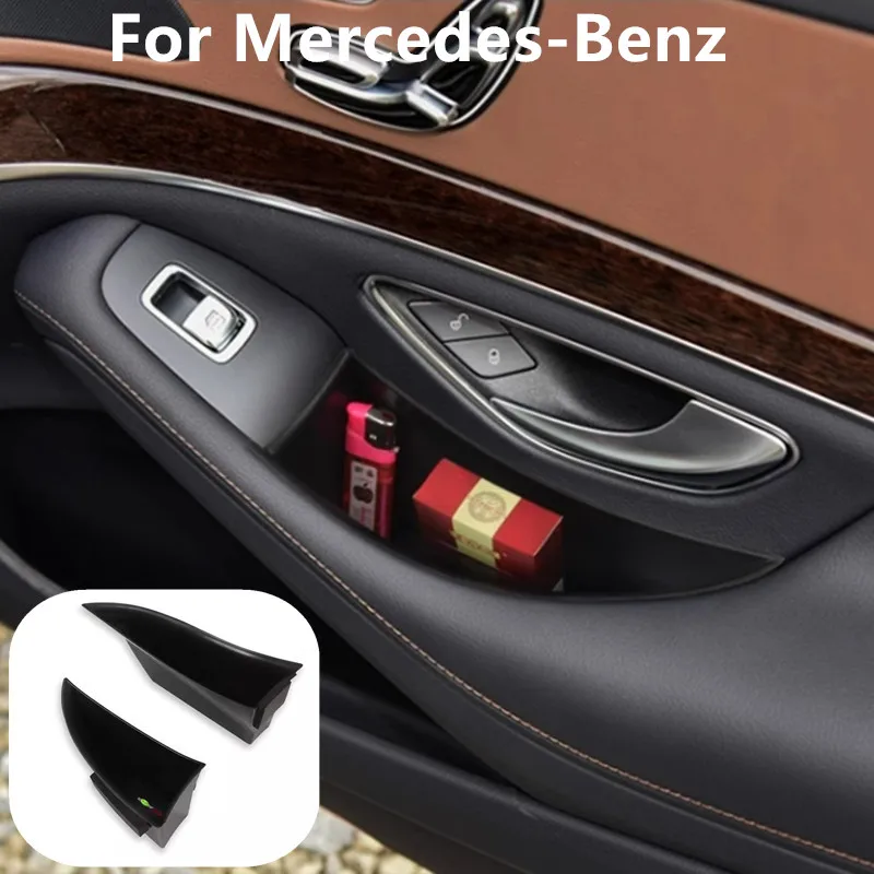 

4pcs Car Armrest Organizer Side armrest storage box car gadgets For Mercedes-Benz S Class 2014-2023 accessoire voiture