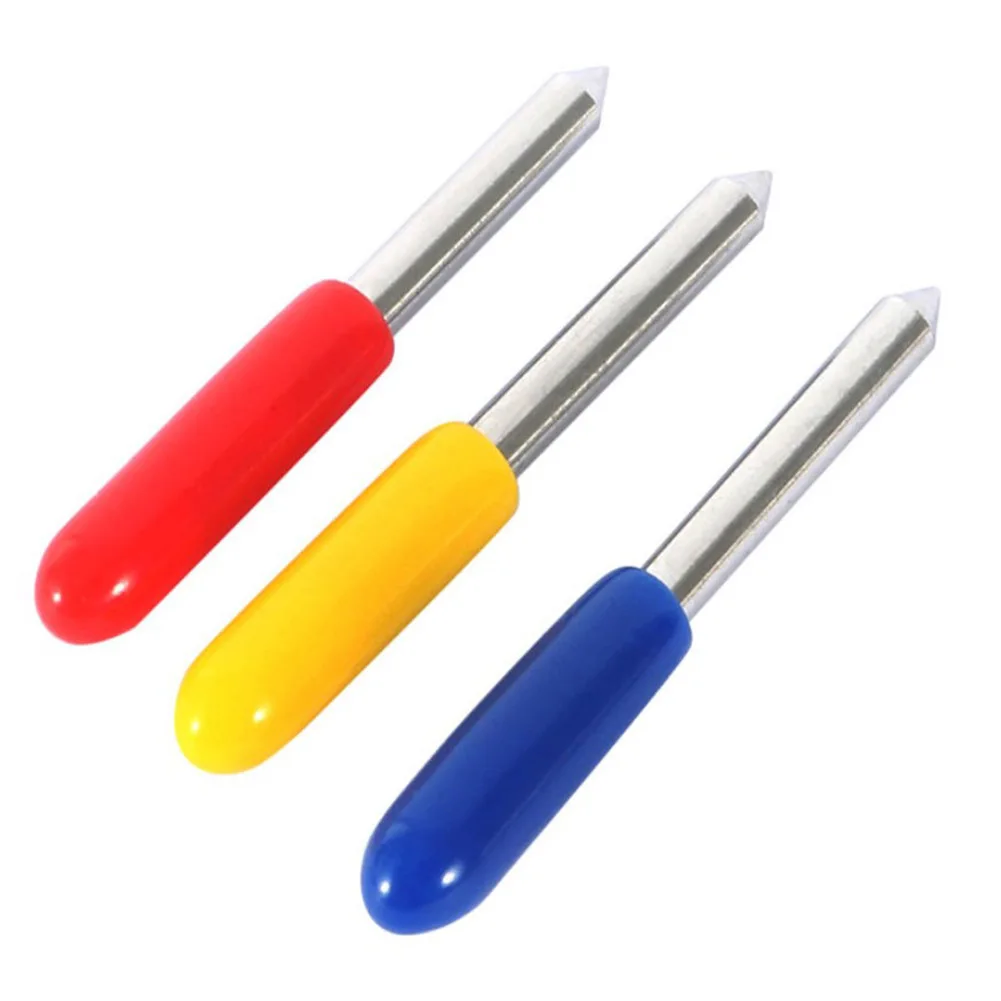 10pcs Tungsten Steel Blade Holder 30/45/60 Degree Blades Cutter For Roland Carving Cut Cutting Plotter Hand Tool
10pcs Tungsten Steel Blade Holder 30/45/60 Degree Blades Cutter For Roland Carving Cut Cutting Plotter Hand Tool