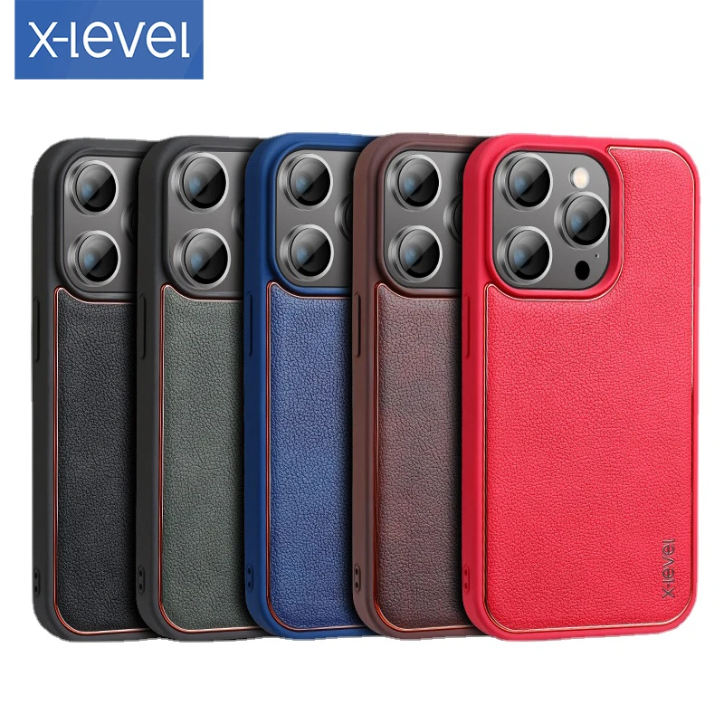 Роскошный кожаный чехол X-Level для iPhone 14 Pro Max, чехол для телефона с полной защитой для iPhone 14 Pro max 14plus, чехол 
Роскошный кожаный чехол X-Level для iPhone 14 Pro Max, чехол для телефона с полной защитой для iPhone 14 Pro max 14plus, чехол