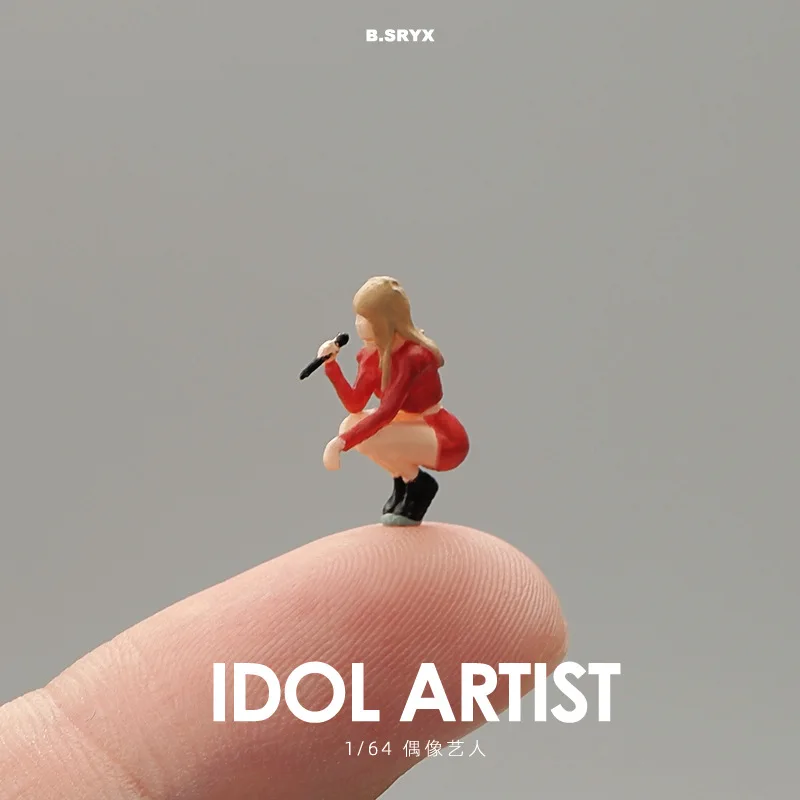 Resin Handmade Painted 1/64 Idol Singer Miniature Figure Model Props DIY Creative Photography Display Collection
Resin Handmade Painted 1/64 Idol Singer Miniature Figure Model Props DIY Creative Photography Display Collection