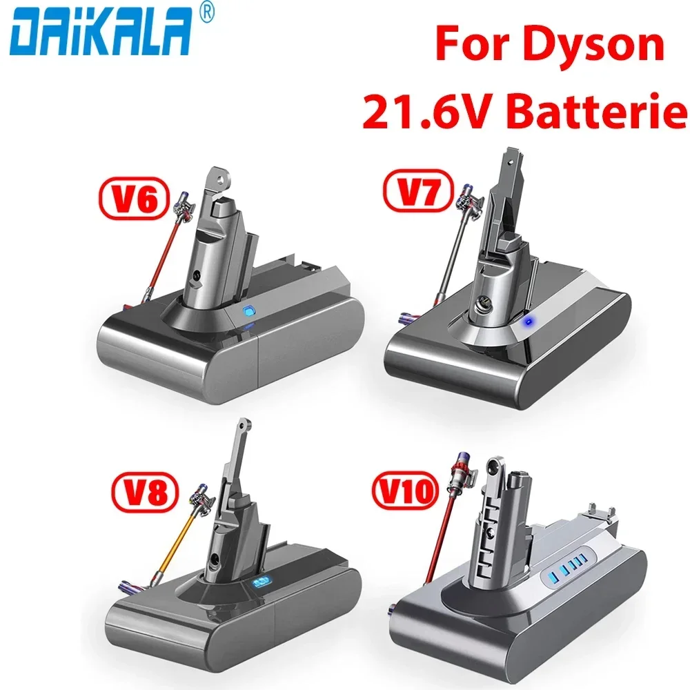 21.6V Batterie for Dyson V6 V7 V8 V10 Series SV12 DC62 SV11 sv10 Handheld Vacuum Cleaner Spare battery Rechargeable Batery
21.6V Batterie for Dyson V6 V7 V8 V10 Series SV12 DC62 SV11 sv10 Handheld Vacuum Cleaner Spare battery Rechargeable Batery