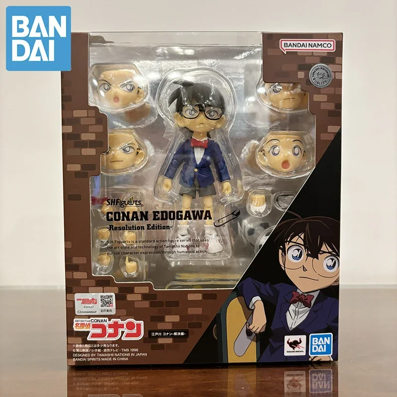

Original Bandai Detective Conan Action Figure Edogawa Conan'S Solution Movable Anime Model Garage Kit Cartoon Figurine Toys Gift