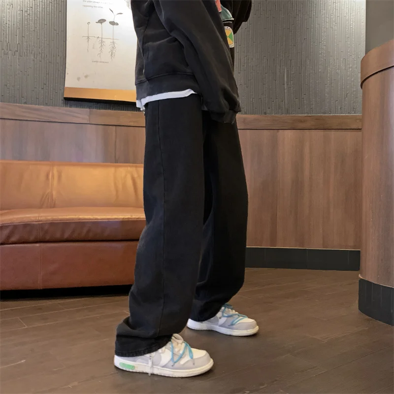 Neutral Simple Solid Black Long Jeans Men Korean Style Fashion High Street Loose Casual Pants Male Daliy All-match Trousers
Neutral Simple Solid Black Long Jeans Men Korean Style Fashion High Street Loose Casual Pants Male Daliy All-match Trousers