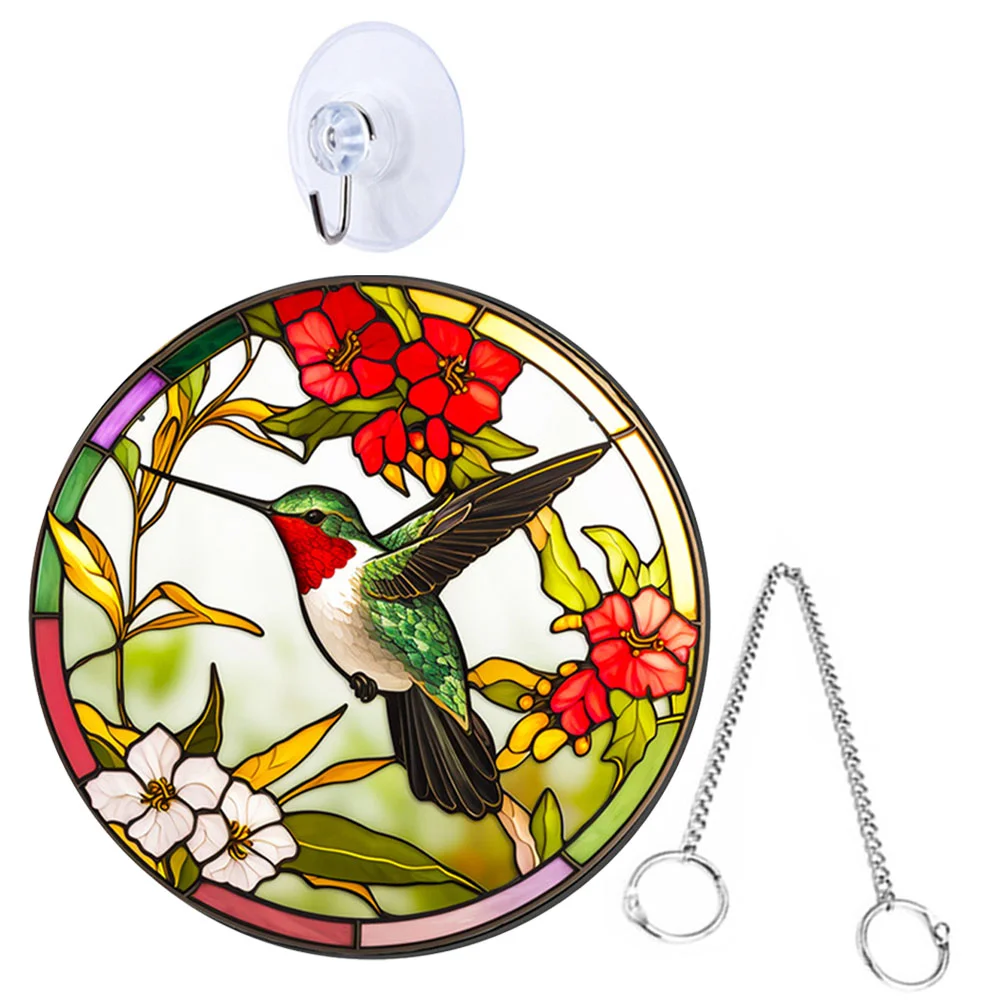 Stained Glass Bird Suncatcher Hummingbird Pendant Decor Hanging Hummingbirds Ornament
Stained Glass Bird Suncatcher Hummingbird Pendant Decor Hanging Hummingbirds Ornament