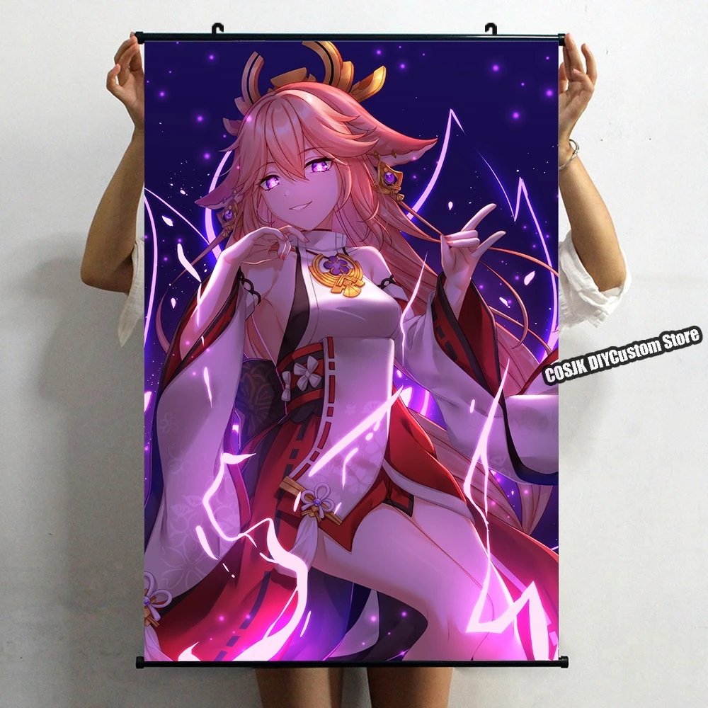 HD Anime Game Genshin Impact Yae Miko Poster Wall Scroll Home Decor Living Room Decoration Collectible Kawaii Gaming Art Gifts
HD Anime Game Genshin Impact Yae Miko Poster Wall Scroll Home Decor Living Room Decoration Collectible Kawaii Gaming Art Gifts