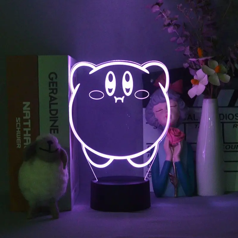 Anime Star Kirby Night Light Cartoon Table Lamp Ornament Bedroom Computer Desk Decoration Multiple Colors Soft Lights Girl Gift
Anime Star Kirby Night Light Cartoon Table Lamp Ornament Bedroom Computer Desk Decoration Multiple Colors Soft Lights Girl Gift