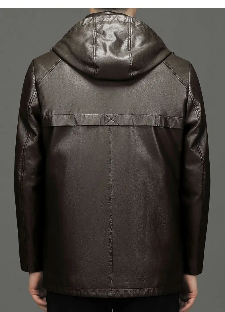 Men's Genuine Leather Jacket Hooded Down Jacket Coat Man Sheepskin Coat Windbreaker Male Winter Puffer Jacket Men Duck Down Coat 24 Mallzona S53df82d3a60c49a3ac06201806076e02W Men's Genuine Leather Jacket Hooded Down Jacket Coat Man Sheepskin Coat Windbreaker Male Winter Puffer Jacket Men Duck Down Coat Mallzona