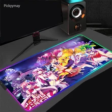 RGB Gaming Large Mouse Pad No Game No Life Gamer Led Computer Mousepad With Backlight Table Carpet For Keyboard Desk Mouse Mat
RGB Gaming Large Mouse Pad No Game No Life Gamer Led Computer Mousepad With Backlight Table Carpet For Keyboard Desk Mouse Mat
