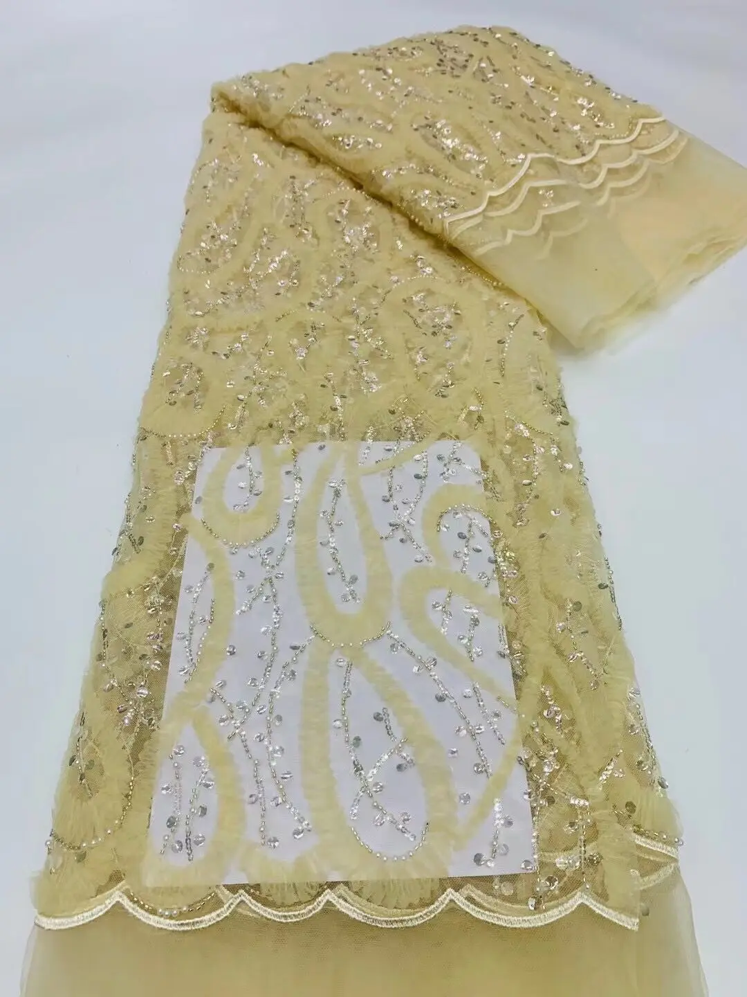 

Африканская кружевная ткань, высококачественные блестки, кружевной материал, нигерийские французские кружевные ткани из бисера для свадебной вечеринки