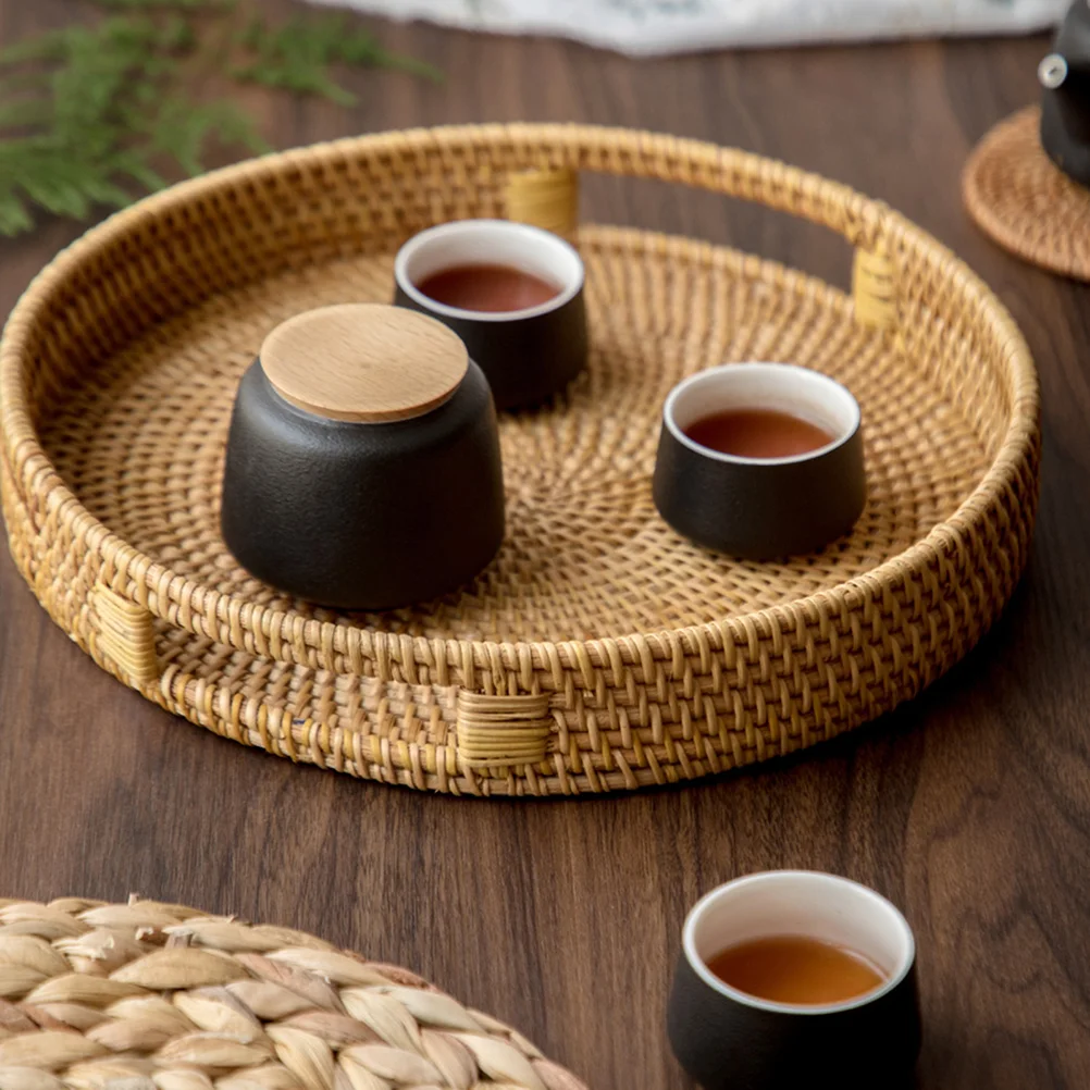 Coffee Table Rattan Storage Basket Vintage Decor Centerpiece Serving Bowls Fruit Tray
Coffee Table Rattan Storage Basket Vintage Decor Centerpiece Serving Bowls Fruit Tray