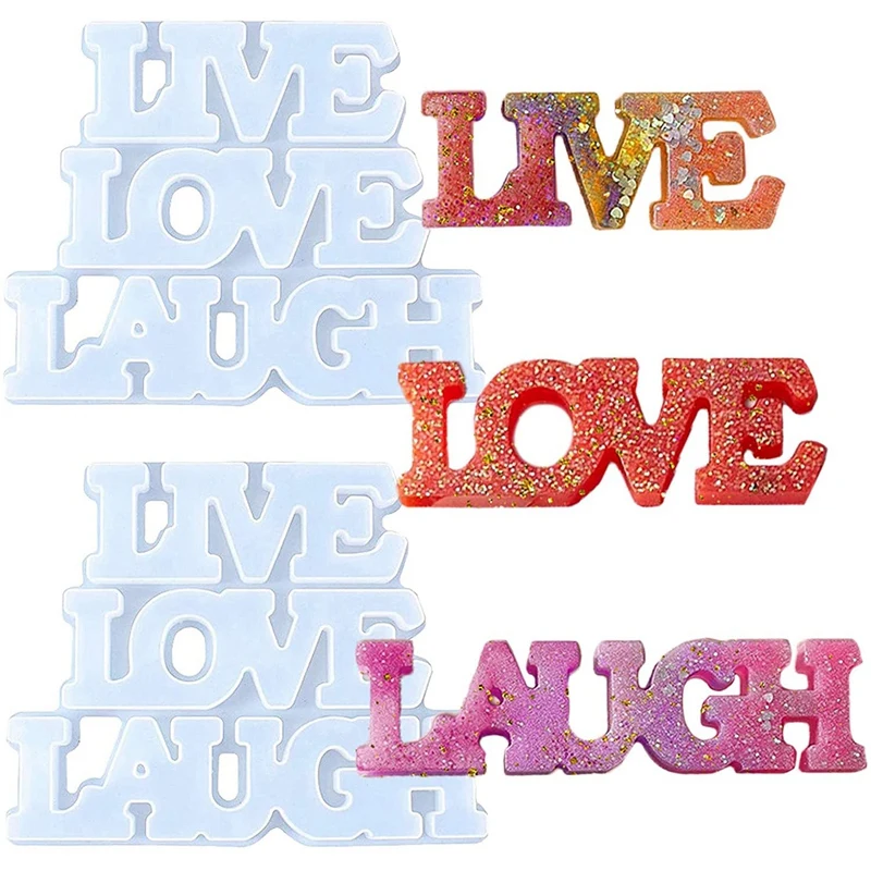 Live Love Laugh Resin Mold Silicone Word Sign Mold Resin Word Molds Epoxy Casting Molds For DIY Table/Home Decoration
Live Love Laugh Resin Mold Silicone Word Sign Mold Resin Word Molds Epoxy Casting Molds For DIY Table/Home Decoration