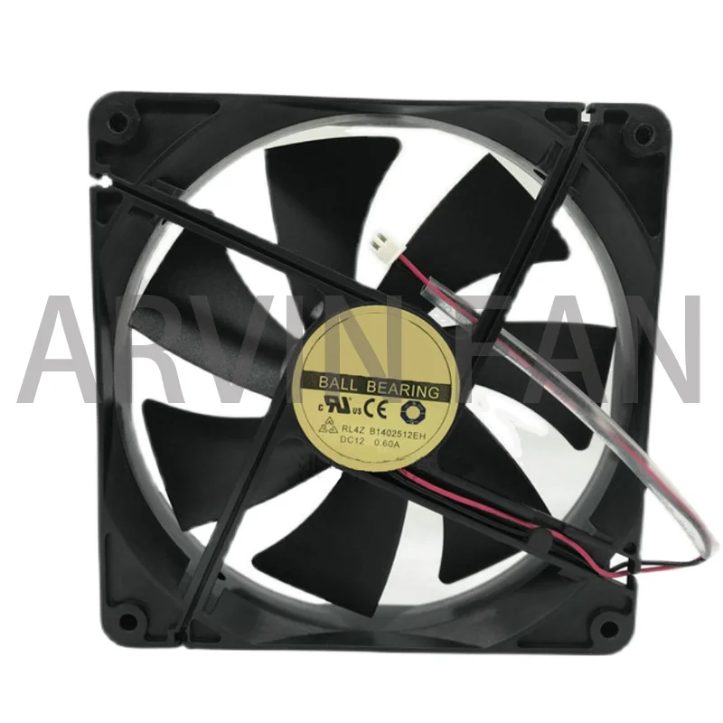 

Original 140mm PSU Cooling Fan 14cm, RL4Z B1402512EH 12V 0.60A 14025 140X140X25mm Dual Ball Computer PC Cooler