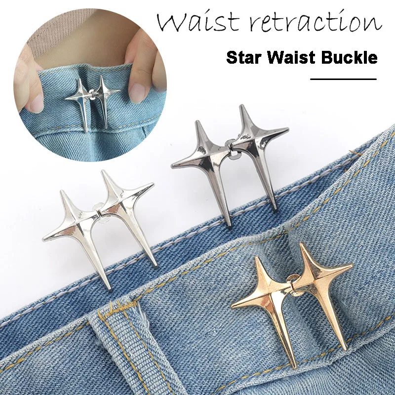 1Pair Clips For Pants Fastener Pants Pin Retractable Button Loose Button For Waist For Jeans Perfect Fit Reduce Waist
1Pair Clips For Pants Fastener Pants Pin Retractable Button Loose Button For Waist For Jeans Perfect Fit Reduce Waist