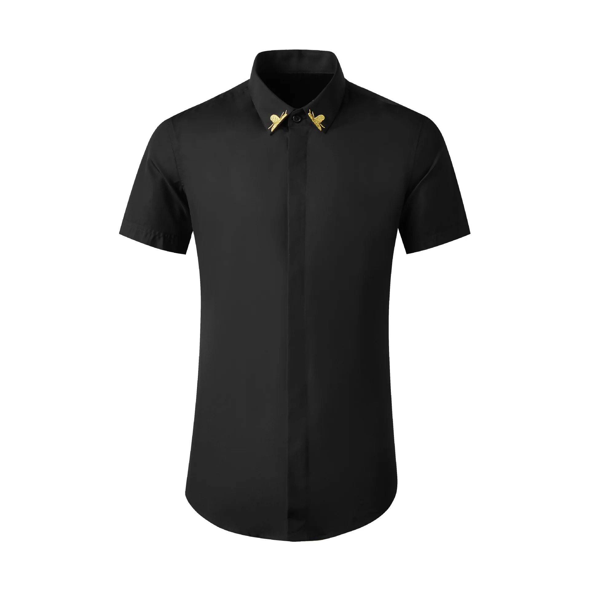 High Quality Luxury Jewelry New Design Oem Service 100% Cotton Print Embroidery Short Sleeves Slim Fit Shirts For Mengood
High Quality Luxury Jewelry New Design Oem Service 100% Cotton Print Embroidery Short Sleeves Slim Fit Shirts For Mengood