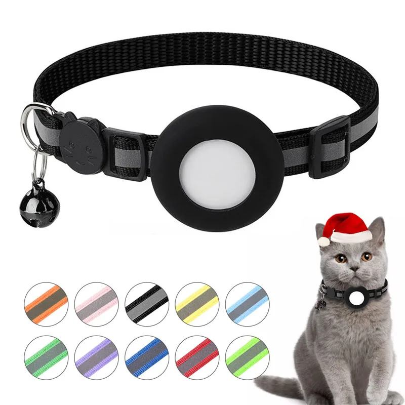 Airtag Cat Collar, Air tag Cat Collar with Bell and Safety Buckle in 3/8" Width, Reflective Collar with Waterproof Airtag Holder
Airtag Cat Collar, Air tag Cat Collar with Bell and Safety Buckle in 3/8" Width, Reflective Collar with Waterproof Airtag Holder