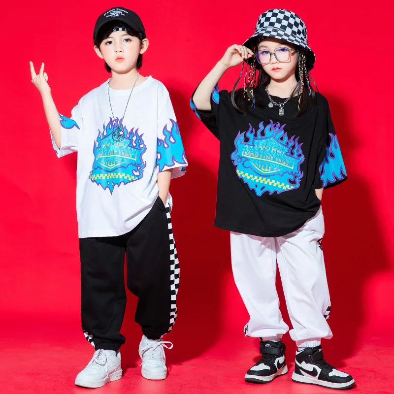 Kid Hip Hop Clothing Graphic Tee T Shirt Top Checkered Casual Street Sweat Jogger Pants for Girl Boy Jazz Dance Costume Clothes
Kid Hip Hop Clothing Graphic Tee T Shirt Top Checkered Casual Street Sweat Jogger Pants for Girl Boy Jazz Dance Costume Clothes