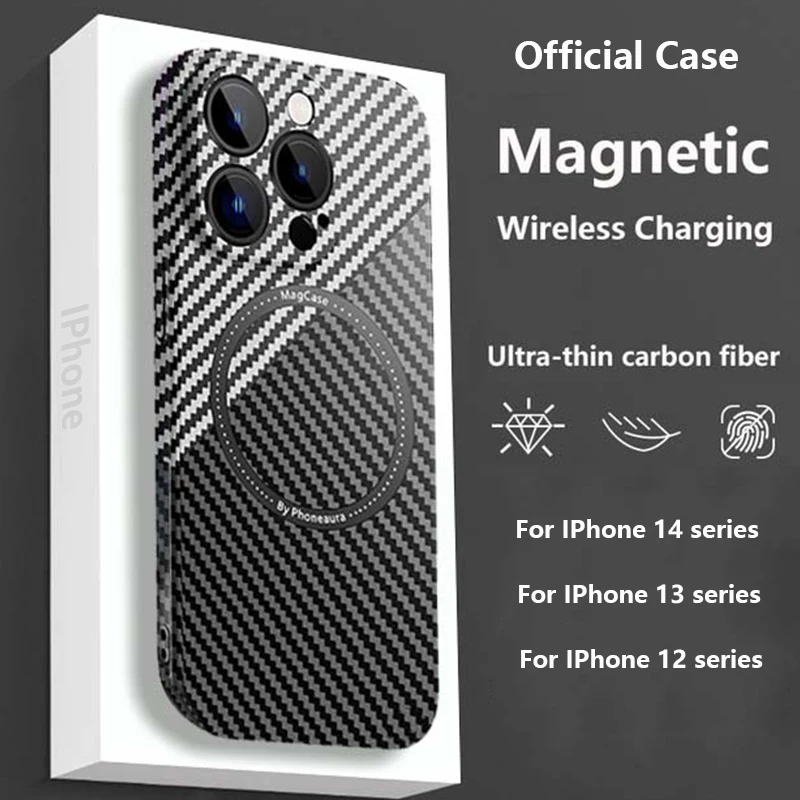 Z-SHOW Ультратонкий чехол из углеродного волокна для Iphone Apple 14 13 12 Pro Max Magsafe, магнитный противоударный чехол с беспроводной зарядкой
Z-SHOW Ультратонкий чехол из углеродного волокна для Iphone Apple 14 13 12 Pro Max Magsafe, магнитный противоударный чехол с беспроводной зарядкой