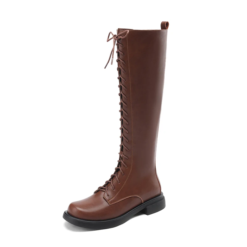 2023 Women Knee-High Boots Autumn Winter Ladies Zipper Boots Black Brown Round Toe Chunky Heels Fashion Casual Boots
2023 Women Knee-High Boots Autumn Winter Ladies Zipper Boots Black Brown Round Toe Chunky Heels Fashion Casual Boots