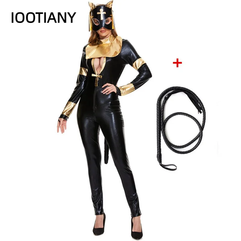 Women Cosplay Costume Cat Girl Suit Mask Scarf Whip Jumpsuit Halloween Party Bodysuit
Women Cosplay Costume Cat Girl Suit Mask Scarf Whip Jumpsuit Halloween Party Bodysuit