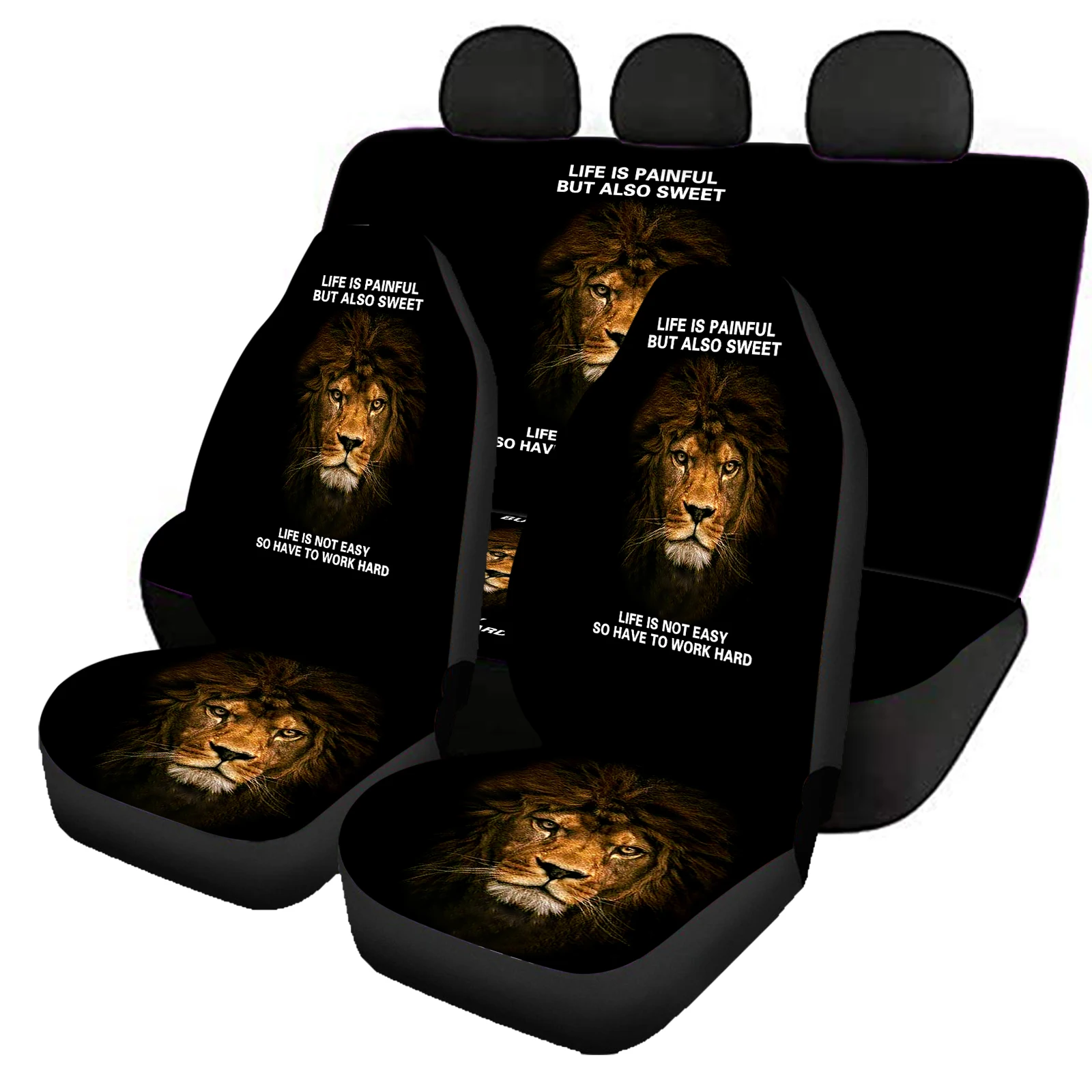 Auto Front Back Seat Cover Set Fearless Lion Inspirational Quotes Car Accessories Quality Washable Vehicle Supplies Hot Sales
Auto Front Back Seat Cover Set Fearless Lion Inspirational Quotes Car Accessories Quality Washable Vehicle Supplies Hot Sales