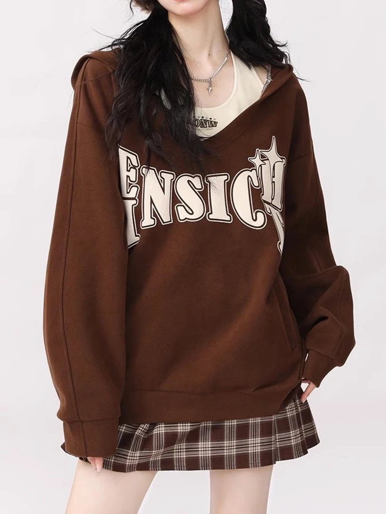 Y2K Hoodies Women Korean Fashion Halter Top Female Harajuku Letter Print Two Piece Set Ladies Vintage Loose Hooded Sweatshirts
Y2K Hoodies Women Korean Fashion Halter Top Female Harajuku Letter Print Two Piece Set Ladies Vintage Loose Hooded Sweatshirts