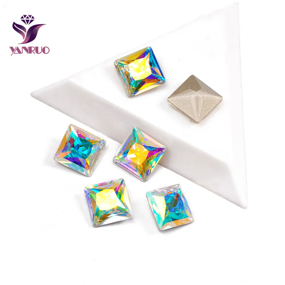 YANRUO 4447 Princess Square Crystal AB Strass Sewing Stones Crystal Pointback Rhinestones For Dress Ornaments Diamond
YANRUO 4447 Princess Square Crystal AB Strass Sewing Stones Crystal Pointback Rhinestones For Dress Ornaments Diamond