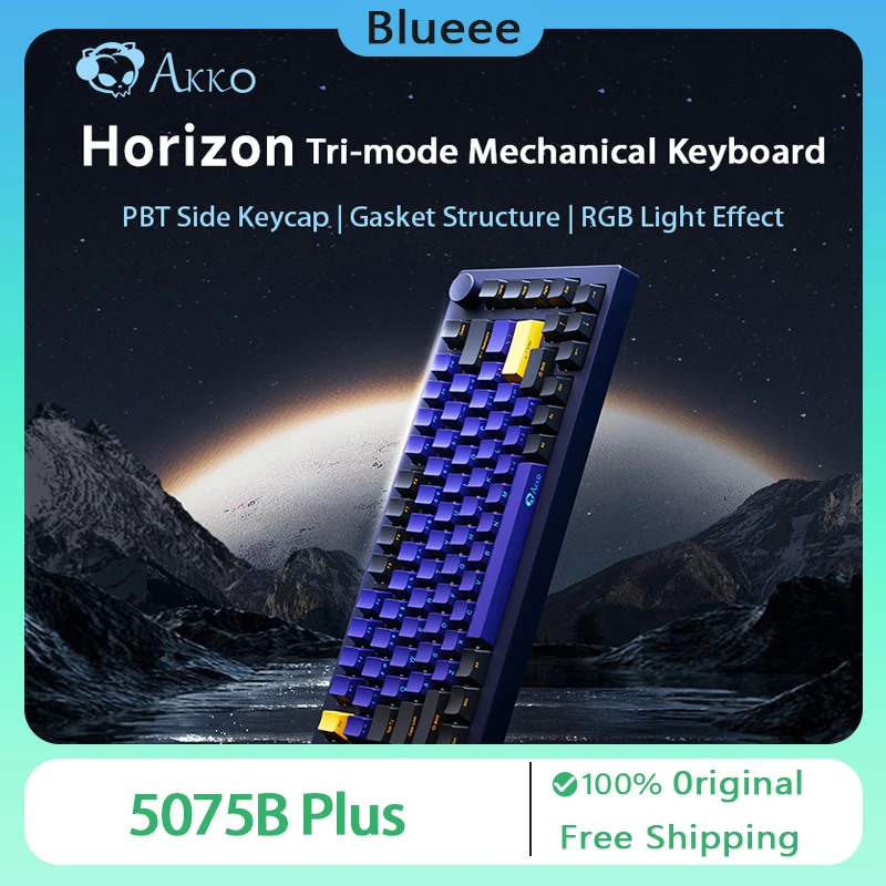 AKKO 5075B Plus Horizon Mechanical Keyboard 3 Mode Type-C/Bluetooth Hot-swapple RGB 82Key Customized Gaming Keyboard Office
AKKO 5075B Plus Horizon Mechanical Keyboard 3 Mode Type-C/Bluetooth Hot-swapple RGB 82Key Customized Gaming Keyboard Office