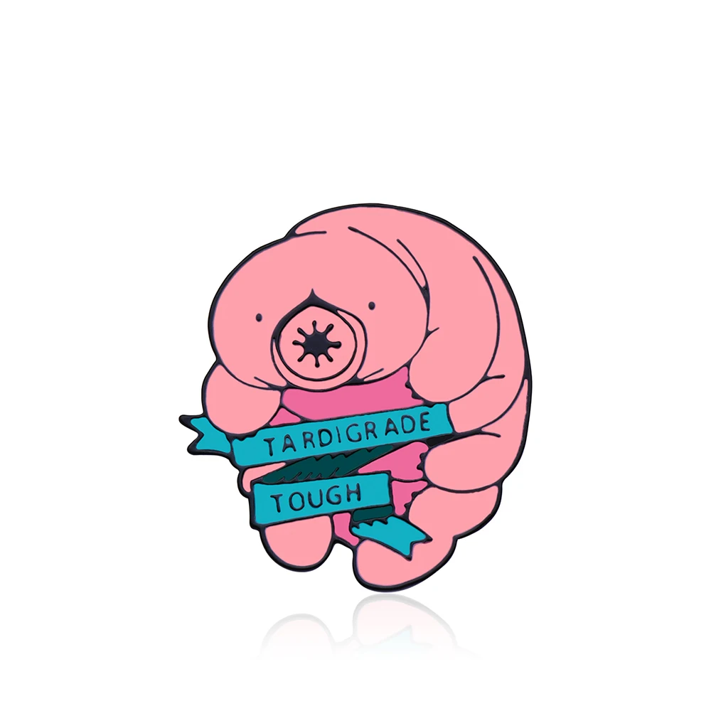 Cute Tardigrade Enamel Brooch Pin Tenacious Vitality Water Bear Badge Lapel Backpack Decoration Jewelry for Your Friends
Cute Tardigrade Enamel Brooch Pin Tenacious Vitality Water Bear Badge Lapel Backpack Decoration Jewelry for Your Friends