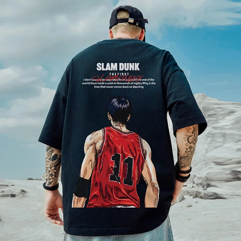 Футболка Slam Dunk для мужчин и женщин, 260 г, 100% хлопок, футболка с принтом рукава каэде, футболки с коротким рукавом, свободная одежда, бесплатная доставка
Футболка Slam Dunk для мужчин и женщин, 260 г, 100% хлопок, футболка с принтом рукава каэде, футболки с коротким рукавом, свободная одежда, бесплатная доставка