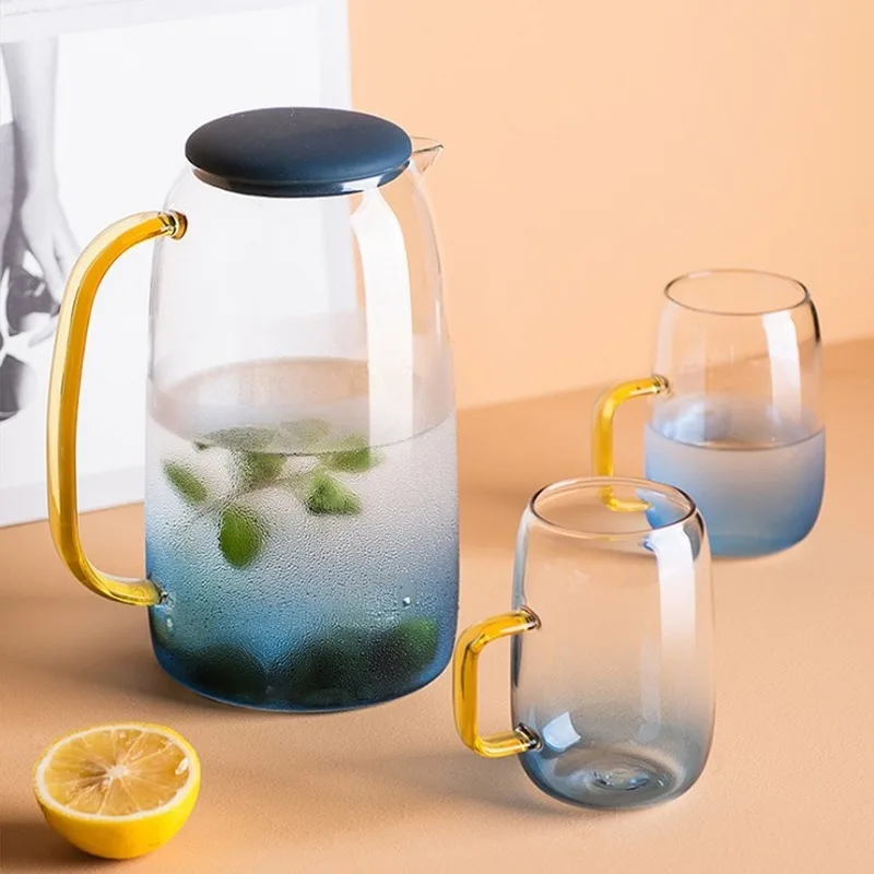 1.4L Glass Kettle Waterware Gold HandleGradient Blue Transparent Cold Cup Coffee Tea Bar Decoration Home Kitchen Supplies
1.4L Glass Kettle Waterware Gold HandleGradient Blue Transparent Cold Cup Coffee Tea Bar Decoration Home Kitchen Supplies