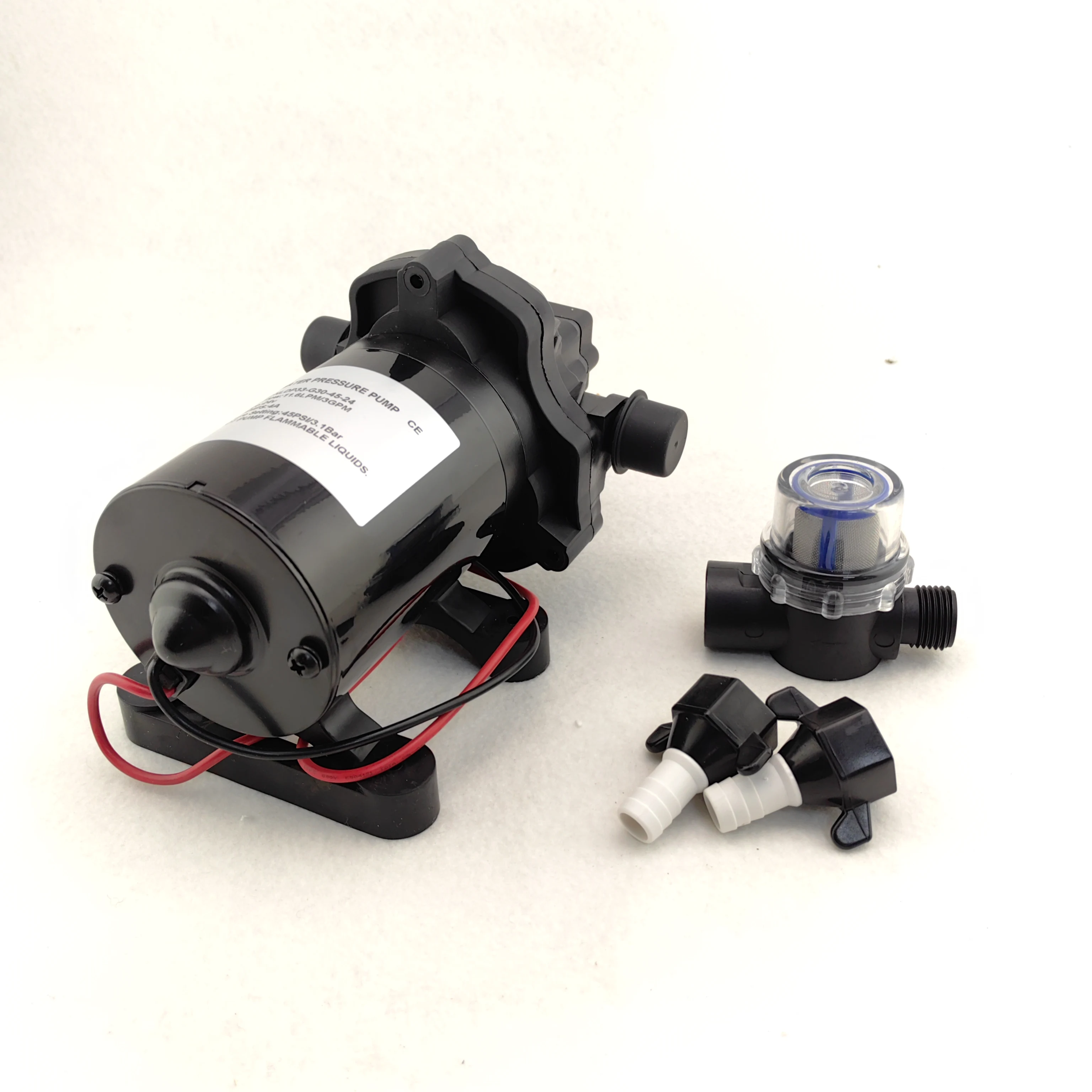 

12v 24v dc booster pump diaphragm pump DC mini-carriage yacht pump 3-cavity pump pressure switch