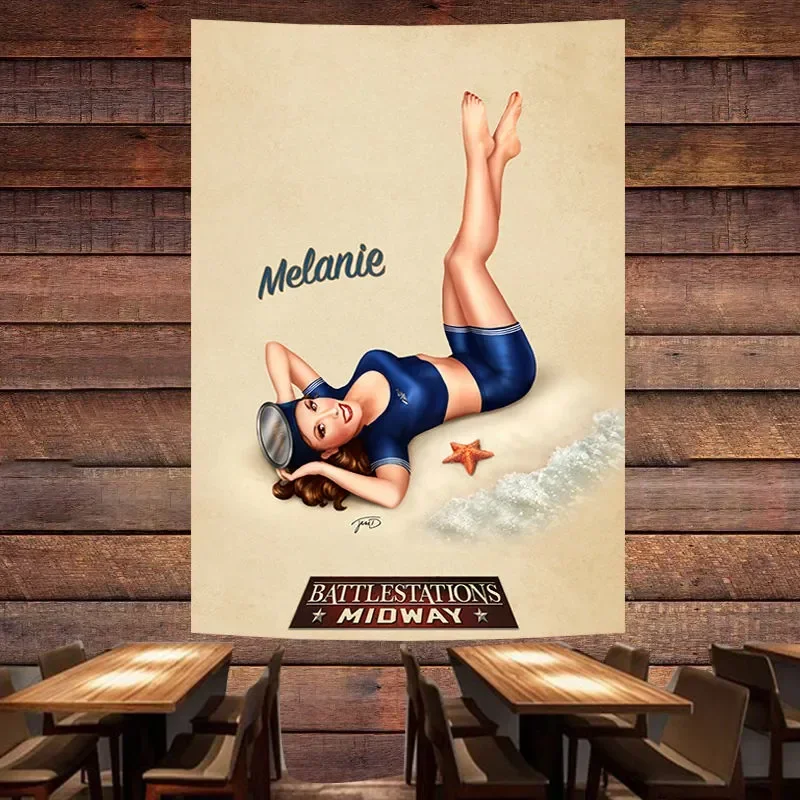 Sexy Bikini Girls Poster Banner Mural Seductive Pin Up Art Flag Wall Painting Tapestry Bar Cafe Pub Man Cave Wall Decor Sticker 
Sexy Bikini Girls Poster Banner Mural Seductive Pin Up Art Flag Wall Painting Tapestry Bar Cafe Pub Man Cave Wall Decor Sticker