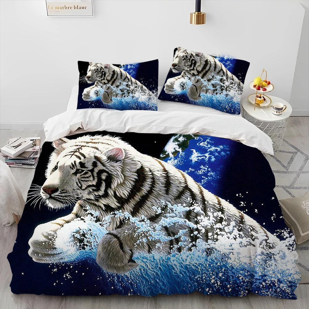 3D Tiger Rose Leopard Animal Luxury Comforter Bedding Set,Duvet Cover Bed Set Quilt Cover Pillowcase,King Queen Size Bedding Set
3D Tiger Rose Leopard Animal Luxury Comforter Bedding Set,Duvet Cover Bed Set Quilt Cover Pillowcase,King Queen Size Bedding Set