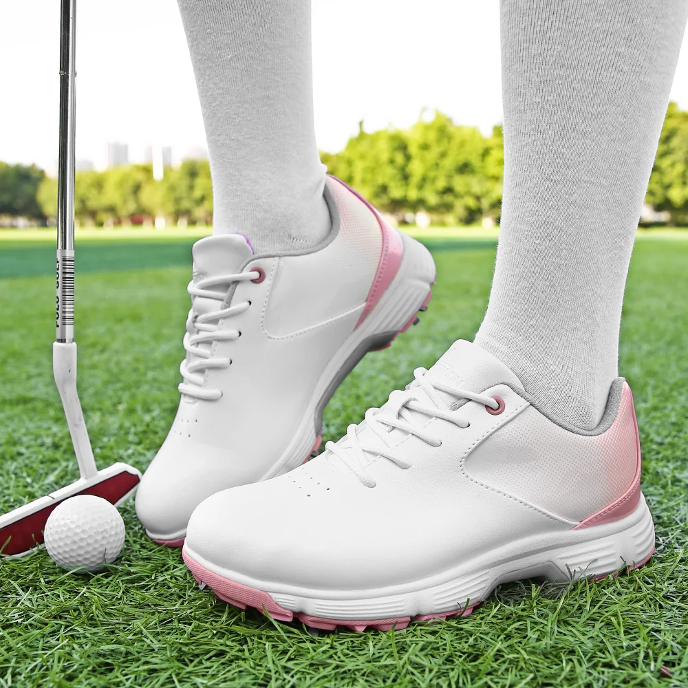 

Waterproof Golf Shoes for Women, Non-Slip Golf Sneakers, Breathable Golf Training Sport Spikes