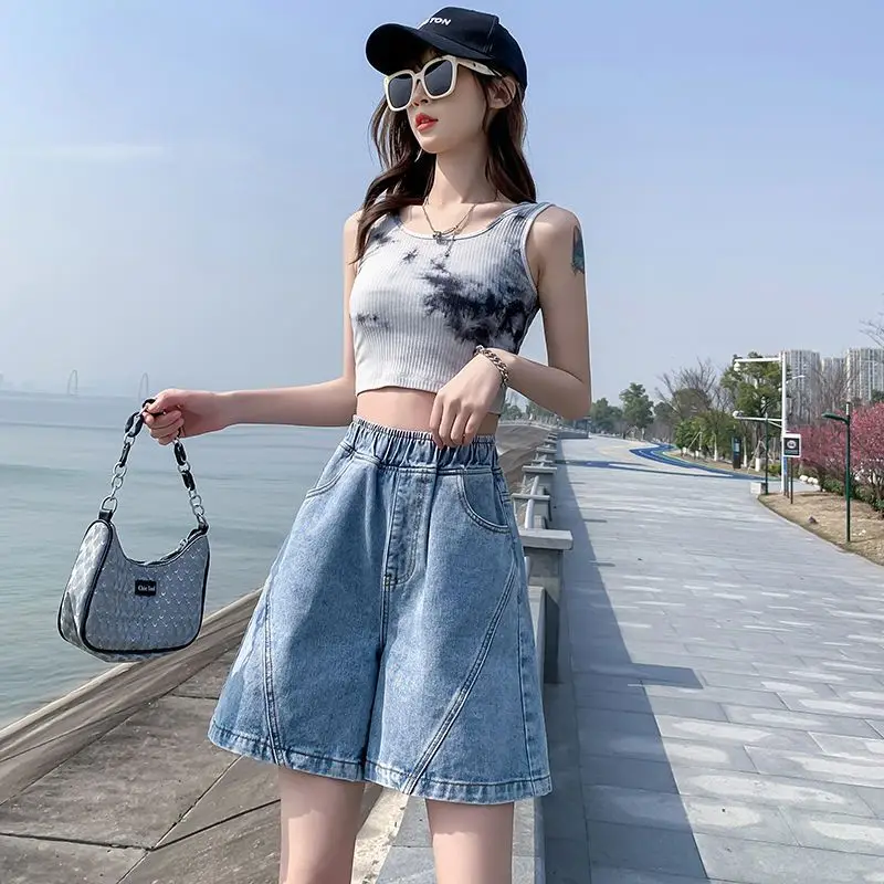 A- Line Wide Leg Loose High Waist Plump Girls Loose Denim Shorts Women Slimming Student Cargo Shorts Women's Clothing
A- Line Wide Leg Loose High Waist Plump Girls Loose Denim Shorts Women Slimming Student Cargo Shorts Women's Clothing