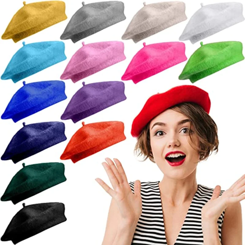 2021 Autumn Winter Wool Warm Berets Beanie Hat Caps for Women French Classic Solid Color Wool Beret Female Elegant Painter Hat
2021 Autumn Winter Wool Warm Berets Beanie Hat Caps for Women French Classic Solid Color Wool Beret Female Elegant Painter Hat