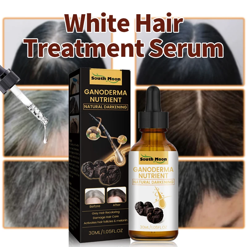 Gray White Hair Treatment Serum Liquid Hairs Darkening Reduce White Hair Nourish Damage Scalp Anti Loss Herbal Blacken Hair Care
Gray White Hair Treatment Serum Liquid Hairs Darkening Reduce White Hair Nourish Damage Scalp Anti Loss Herbal Blacken Hair Care