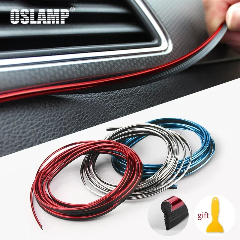 5M Car Styling Interior Decoration Strip Chrome Silver Blue Red Moulding Trim Air Dashboard Door Edge Auto Accessories
5M Car Styling Interior Decoration Strip Chrome Silver Blue Red Moulding Trim Air Dashboard Door Edge Auto Accessories