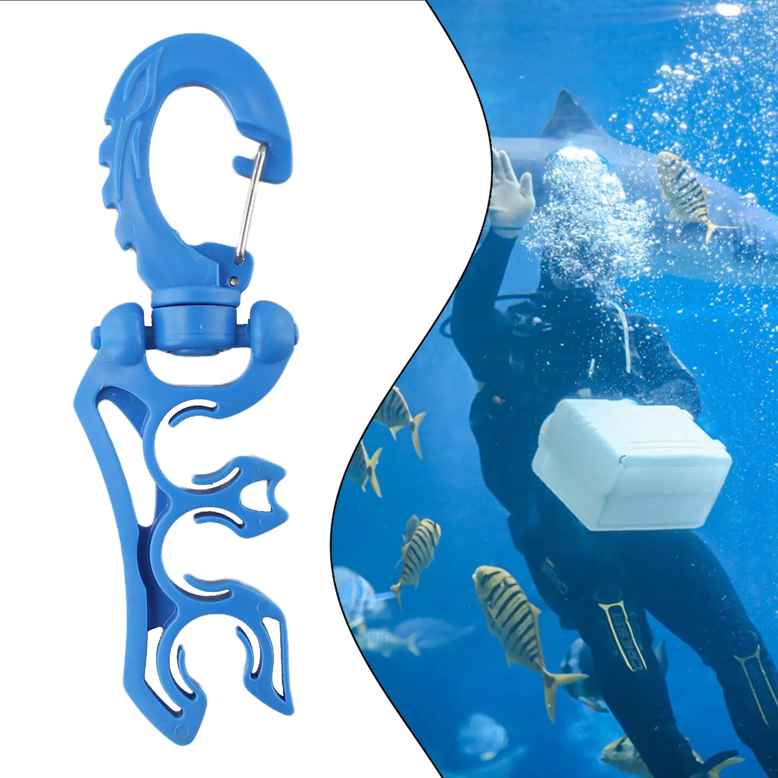 1*Diving Second Stage Quick Release Buckle 304 Stainless Steel + PP Water Sports Equipment Scuba Diving Clip
1*Diving Second Stage Quick Release Buckle 304 Stainless Steel + PP Water Sports Equipment Scuba Diving Clip