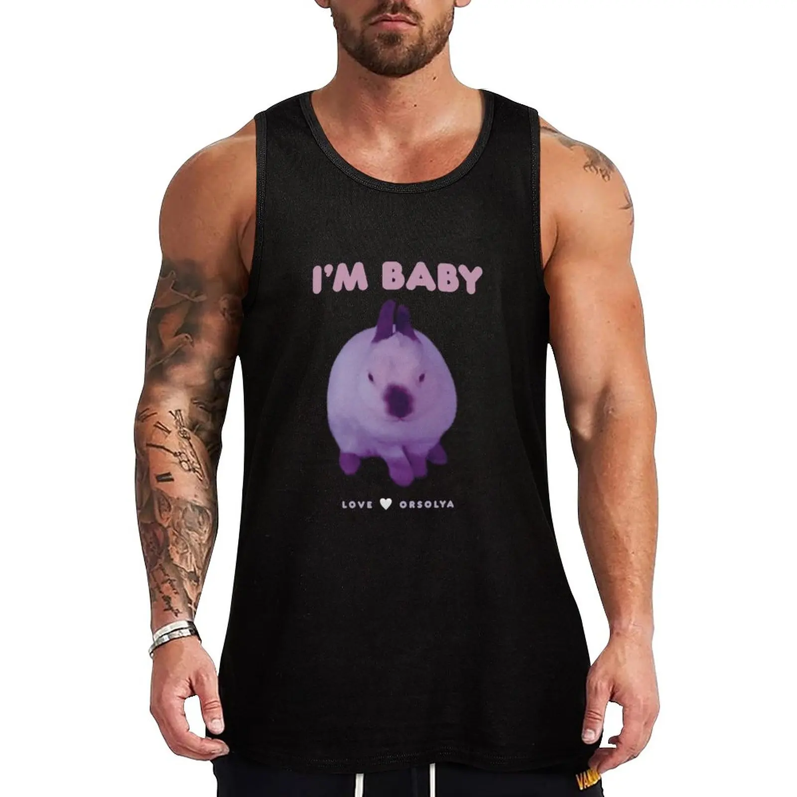 New Purple Bunny I’m Baby - black background Tank Top Bodybuilding shirt T-shirt Men's gym
New Purple Bunny I’m Baby - black background Tank Top Bodybuilding shirt T-shirt Men's gym