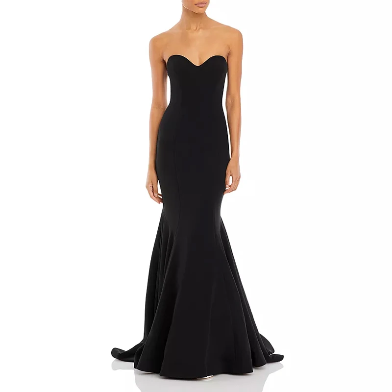 Элегантные длинные вечерние платья для женщин, черное платье до пола в пол с юбкой-годе, свадебное платье для особых событий, платье для церемонии, 2024
Элегантные длинные вечерние платья для женщин, черное платье до пола в пол с юбкой-годе, свадебное платье для особых событий, платье для церемонии, 2024