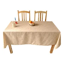 

Flax Tablecloths, Waterproof Table Covers Flower Beige Dining Table Coffee Table Deco