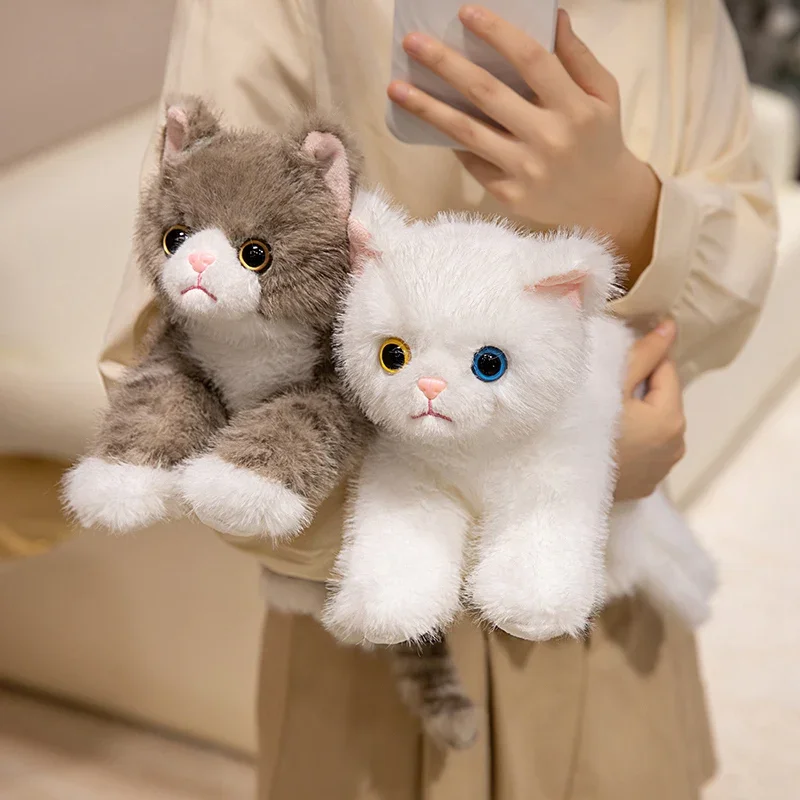 Realistic Cat Plush Toy Lifelike Soft Stuffed Kitten with Fur , Cute Gift for Pet Lovers, Home Decor, Valentine Birthday Realistic Cat Plush Toy Lifelike Soft Stuffed Kitten with Fur , Cute Gift for Pet Lovers, Home Decor, Valentine Birthday